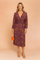 Teresa | Abito elegante con scollo a V e maniche lunghe 1