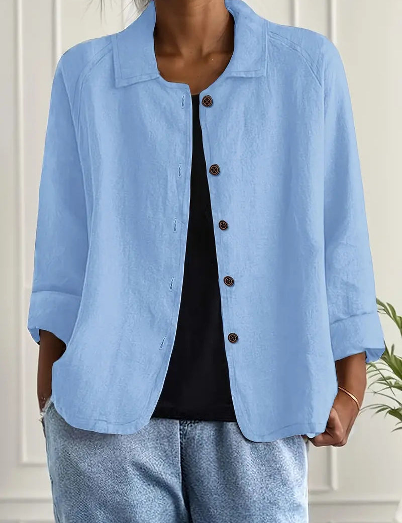 Top Donna Estivo — Girocollo Leggero Maniche Corte Versatile