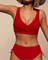 Weronika | Bikini arricciato con scollatura profonda 1