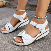 Sandali ortopedici con zeppa da donna - Eleganza e comfort per l'estate