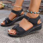 Sandali ortopedici con zeppa da donna - Eleganza e comfort per l'estate