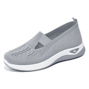 Mocassini Slip-On Donna — Tessuto Maglia Dettaglio Catena