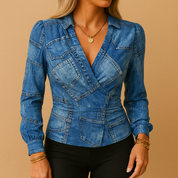 Yara | Maglia da donna a maniche lunghe con scollo a V 8