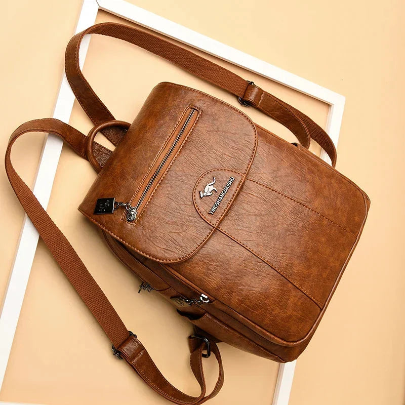 Zaino antifurto versatile da donna, grande capacità, tessuto resistente 6