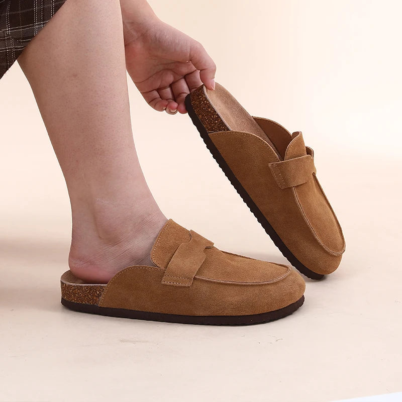 Zoccoli classici da donna, comodi e slip-on, design in sughero 3