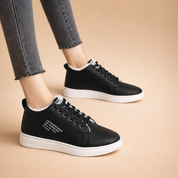 Sneakers Donna — Lacci Pelle Scamosciata Comfort Ortopedico
