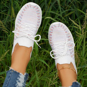 Sneakers Donna Slip-On — Maglia Traspirante Leggere